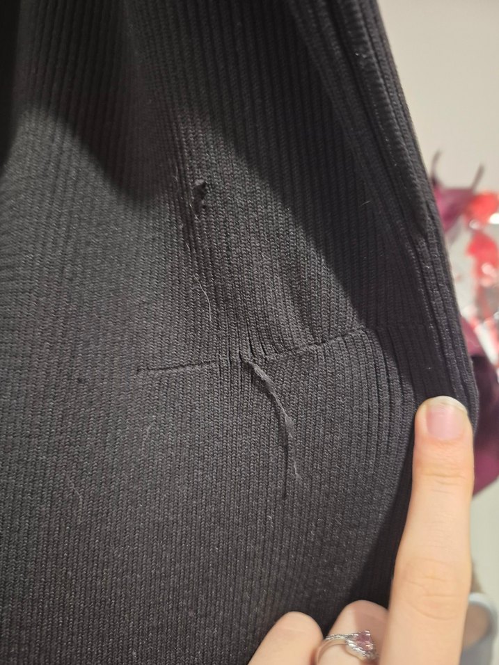 Askılı uzun triko elbise - Görsel 3