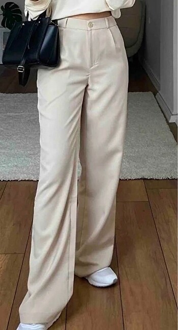taş wide leg pantolon