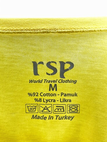 m Beden sarı Renk PreLoved T-shirt %70 İndirimli.