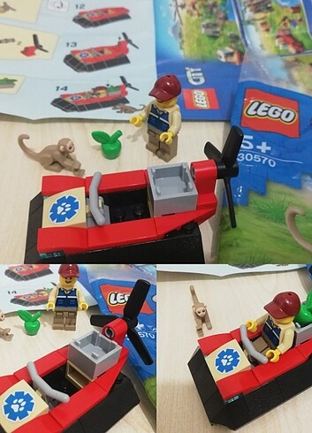 Lego city lego Puzzle maymun elma safari arabası bakıcı figür oy