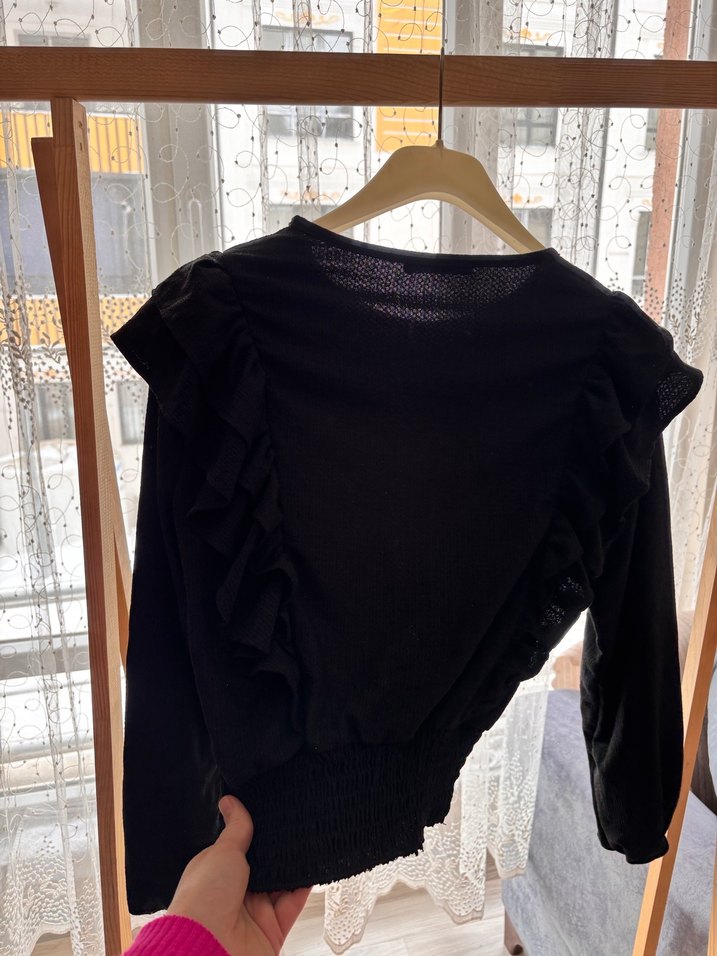 Siyah bluz - Görsel 4