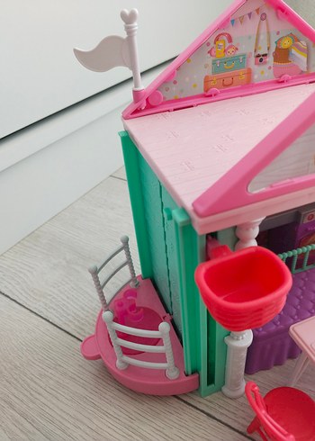 Pastel Renkli Pembe Mini Oyun Evi Oyuncağı