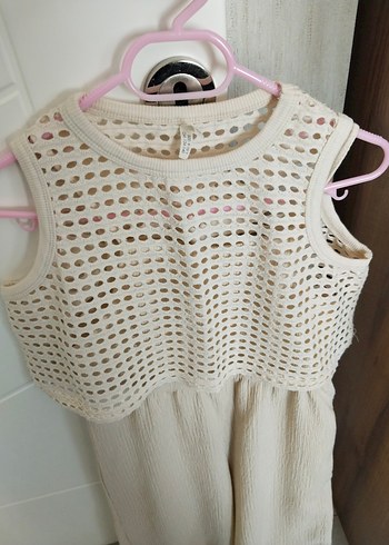 Bej Dantelli Kolsuz Uzun Tulum - Görsel 3