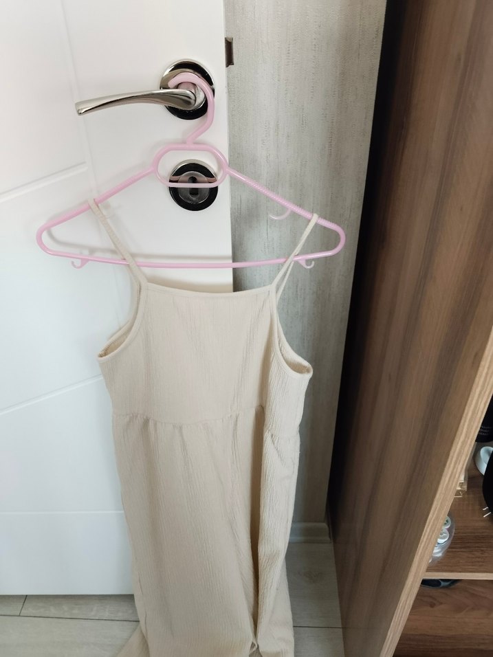 Bej Dantelli Kolsuz Uzun Tulum - Görsel 5