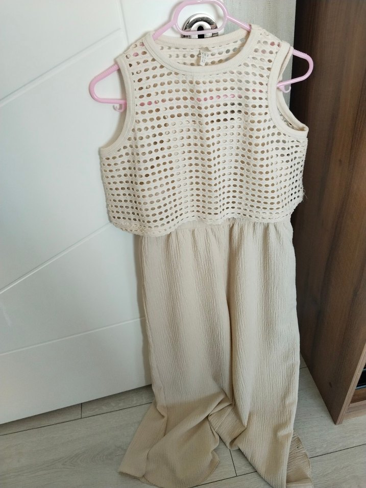 Bej Dantelli Kolsuz Uzun Tulum - Görsel 4