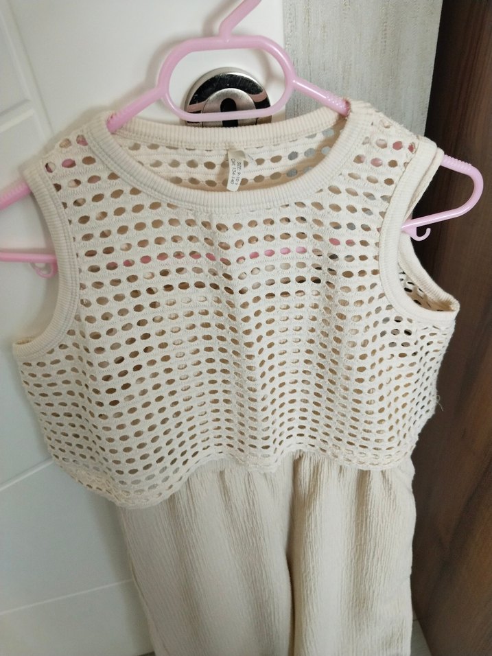 Bej Dantelli Kolsuz Uzun Tulum - Görsel 3