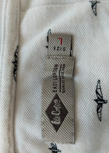 Erkek Beyaz Desenli Kısa Kollu Polo Tişört - Görsel 4