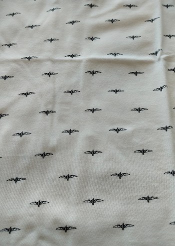 Erkek Beyaz Desenli Kısa Kollu Polo Tişört - Görsel 2