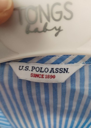 Kız Çocuk Mavi Çizgili Düğmeli Bluz - Görsel 6