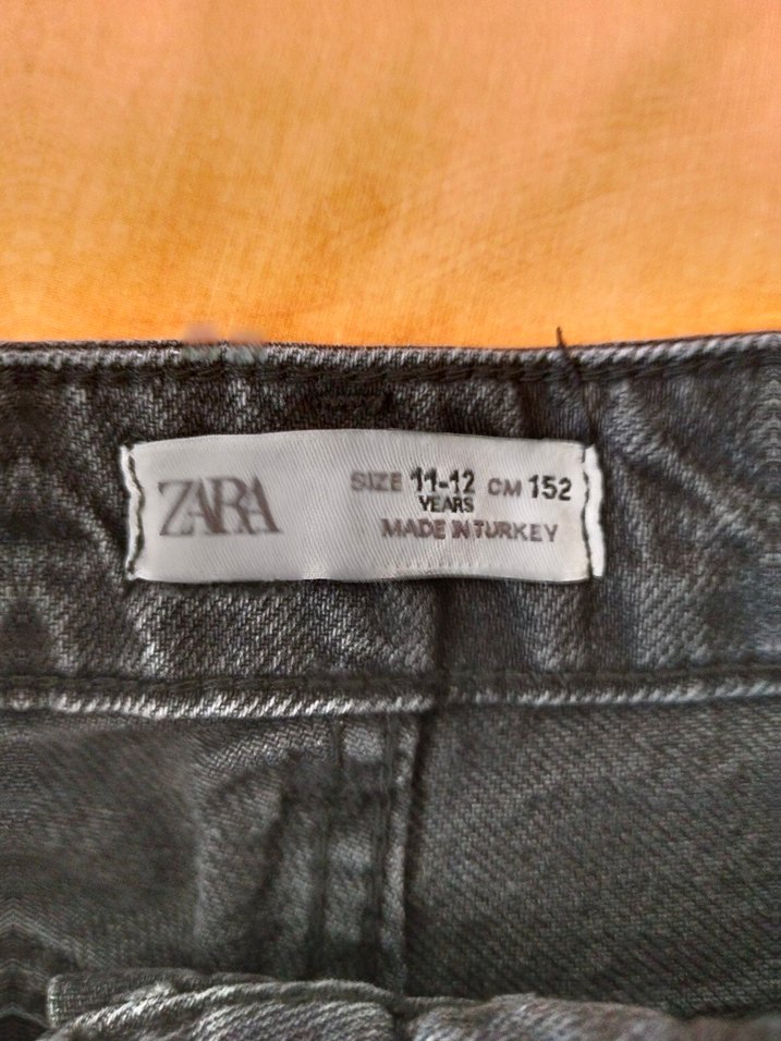 Düğmeli Siyah Kot Mini Etek - Görsel 4