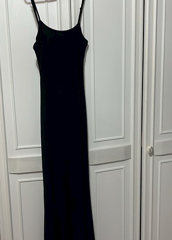 Lacivert  Uzun Elbise - Görsel 2