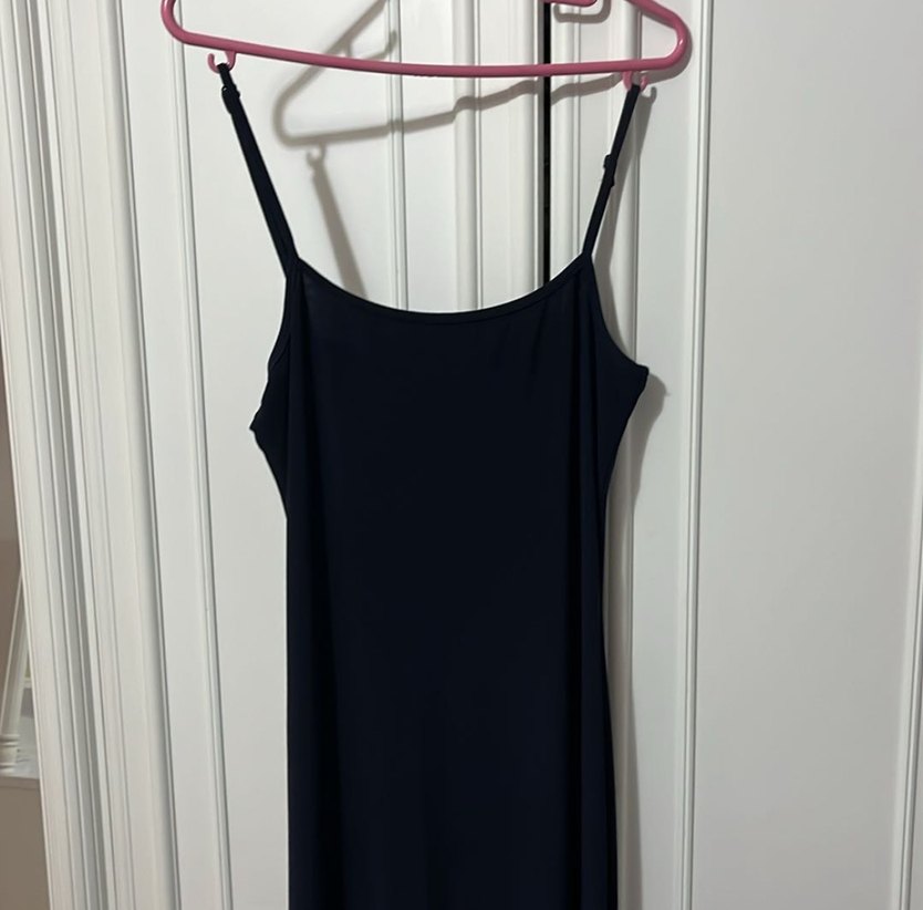 Lacivert  Uzun Elbise - Görsel 3