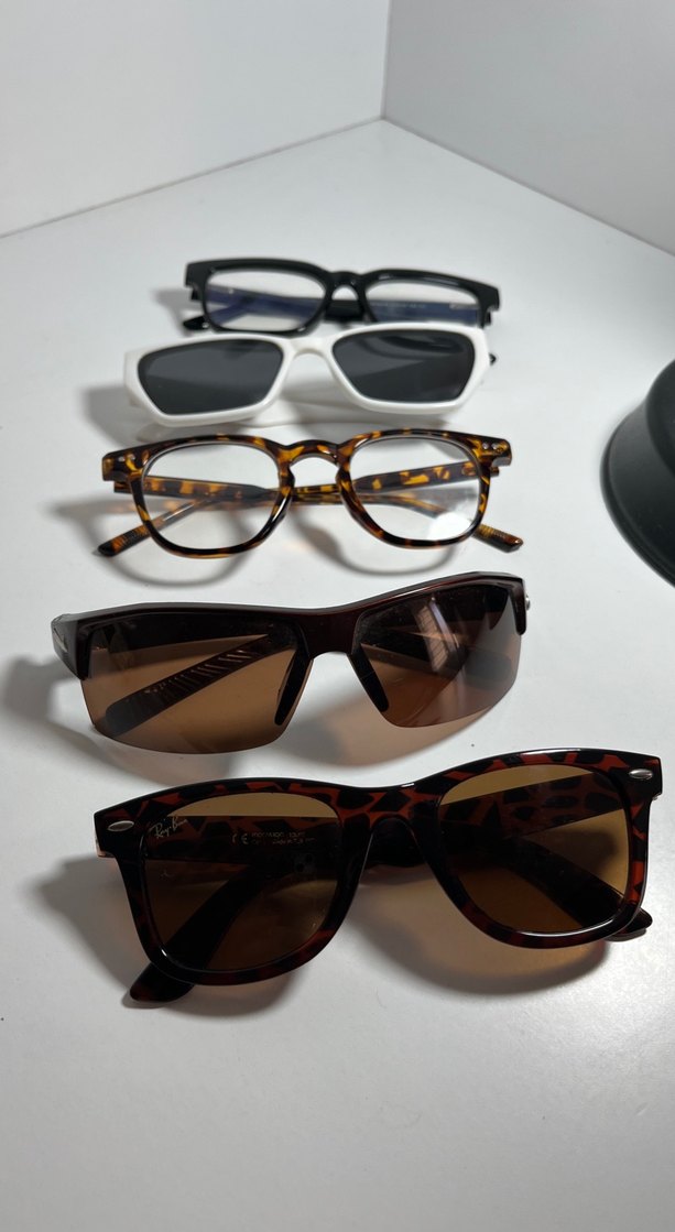 Kadın Minimalist Kahverengi Gözlükler - Görsel 2