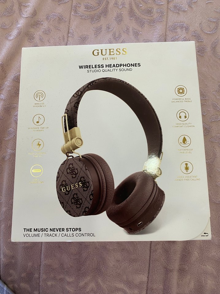 Guess Kablosuz Kahverengi Kulaklık - Görsel 2