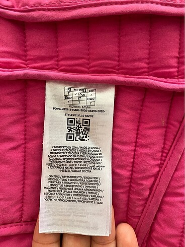 Guess çocuk pembe mont - Görsel 9