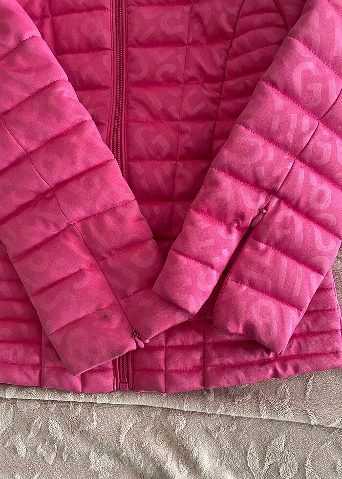 Guess çocuk pembe mont - Görsel 5