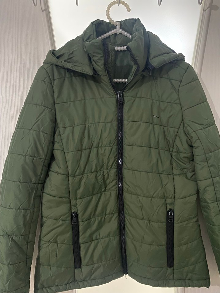 Yeşil Fermuarlı LTB Marka Kadın Mont - Görsel 3