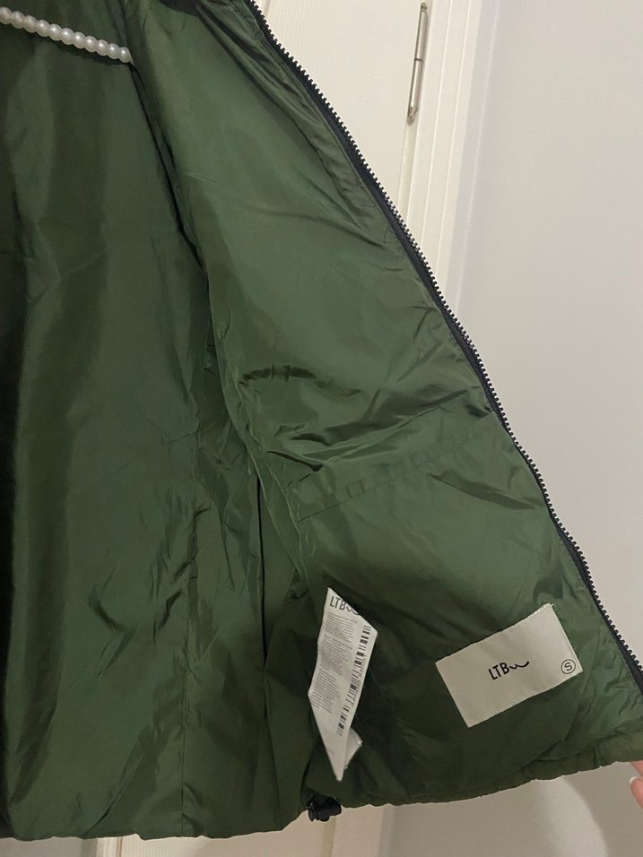 Yeşil Fermuarlı LTB Marka Kadın Mont - Görsel 5