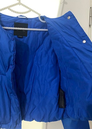 Mavi Düğmeli Kadın Ceket - Görsel 7