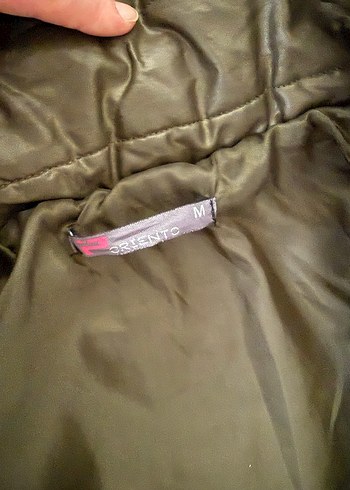 Haki Uzun Kadın Kışlık Mont Kürklü Kapüşonlu - Görsel 3