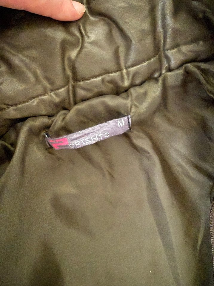 Haki Uzun Kadın Kışlık Mont Kürklü Kapüşonlu - Görsel 3