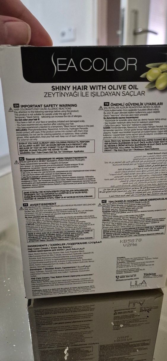 Sea Color Kalıcı Saç Boyası - Görsel 3