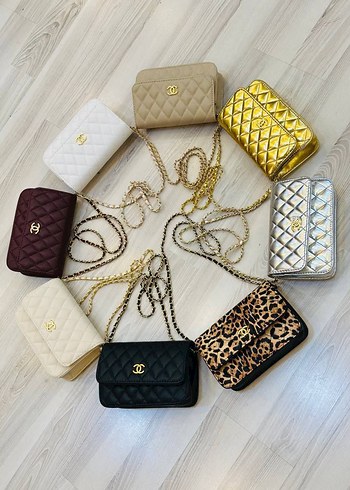 Chanel Bordo Zincir Detaylı Deri Kadın Çanta