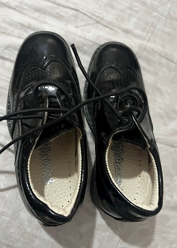 Klasik Siyah Bağcıklı çocuk Ayakkabı - Görsel 4