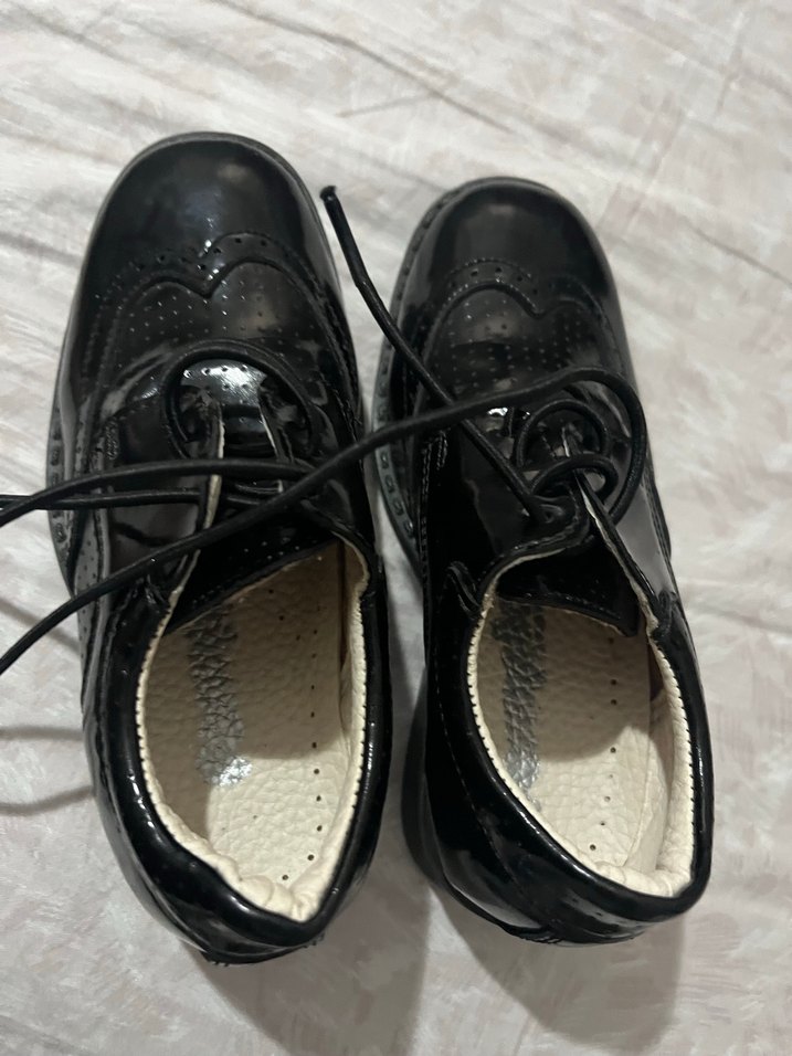 Klasik Siyah Bağcıklı çocuk Ayakkabı - Görsel 4