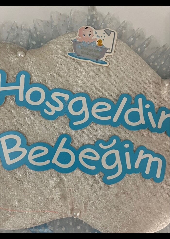 Hoşgeldin bebeğim kapı süsü - Görsel 2