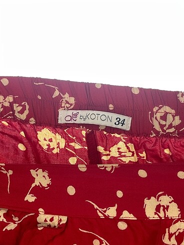 34 Beden çeşitli Renk Koton Kumaş Pantolon %70 İndirimli.