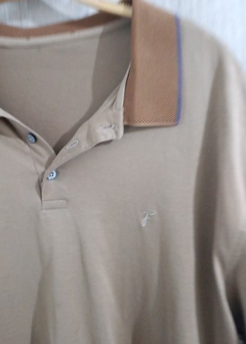 Bej Erkek Polo Yaka Kısa Kollu Tişört - Görsel 2