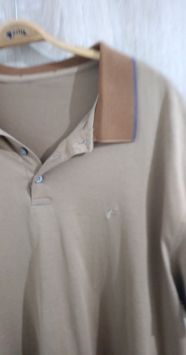 Bej Erkek Polo Yaka Kısa Kollu Tişört - Görsel 2