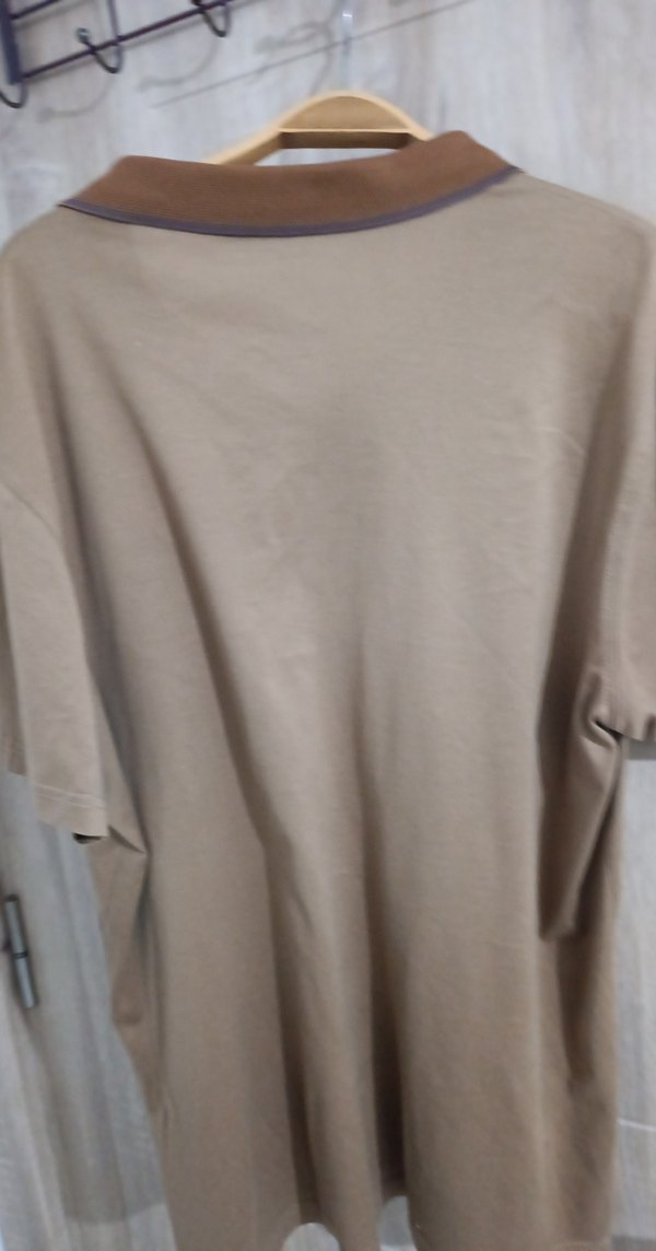 Bej Erkek Polo Yaka Kısa Kollu Tişört - Görsel 3