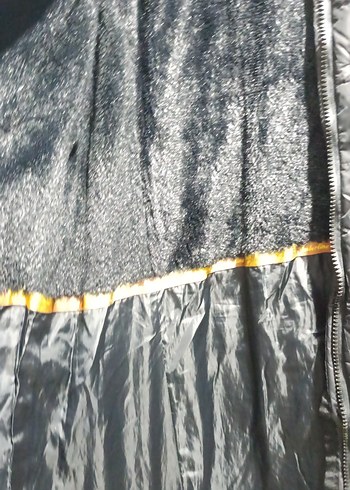 Düğmeli Siyah Kadın Kışlık Midi Mont - Görsel 4