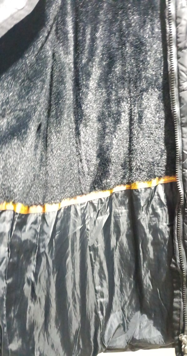 Düğmeli Siyah Kadın Kışlık Midi Mont - Görsel 4