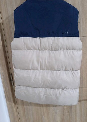 Erkek Beyaz Gri Fermuarlı Yelek - Görsel 2