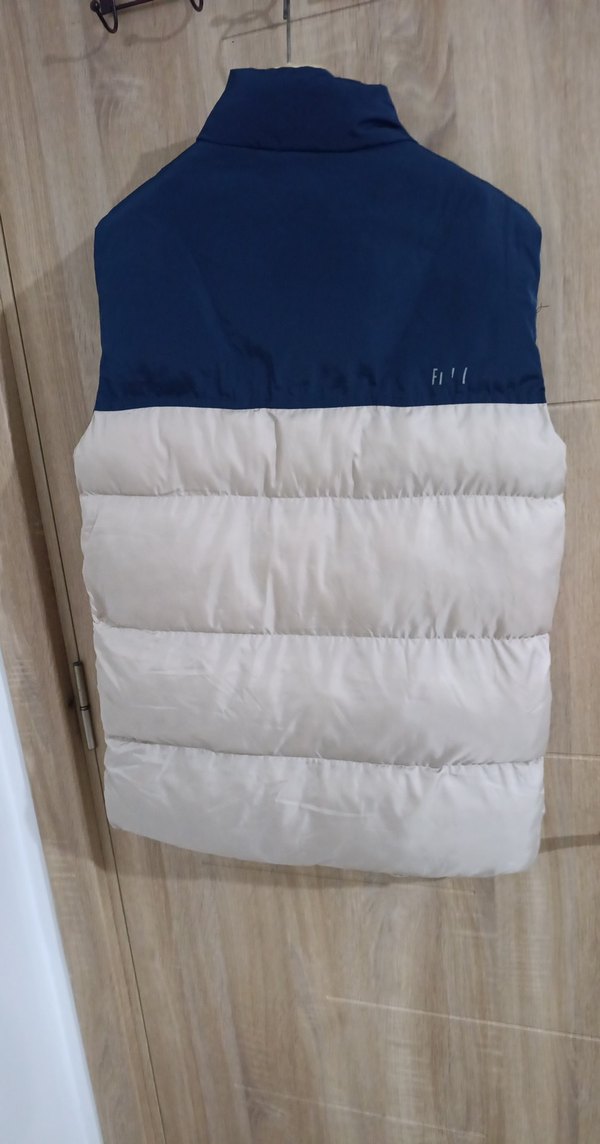 Erkek Beyaz Gri Fermuarlı Yelek - Görsel 2