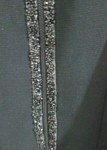 Lacivert Düğmeli Uzun Kollu Kadın Ferace - Görsel 4