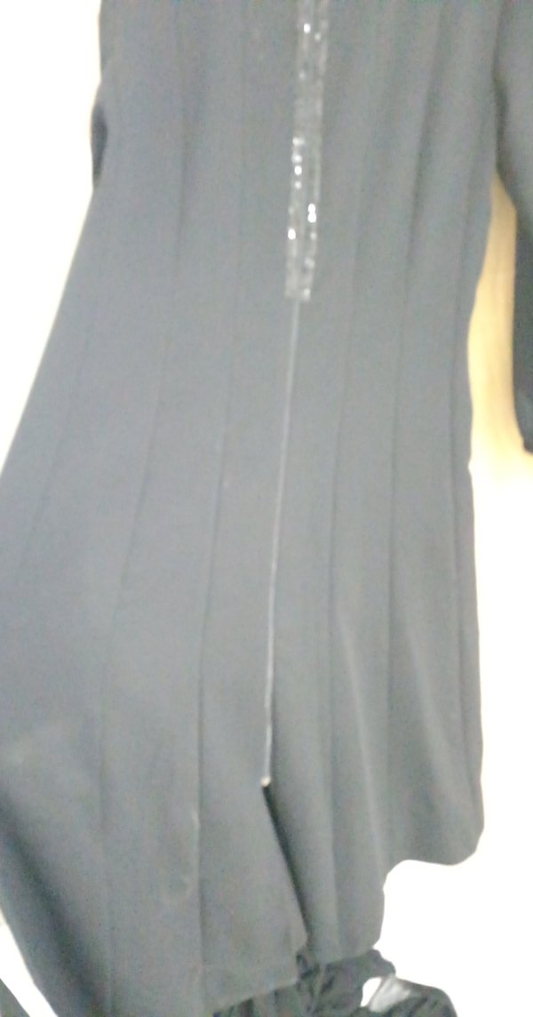 Lacivert Düğmeli Uzun Kollu Kadın Ferace - Görsel 2