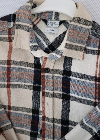 Düğmeli, Kareli, Dar Kesim Erkek Gömlek - Görsel 2