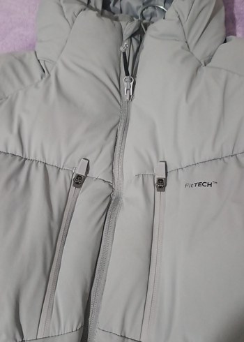 Gri Kapüşonlu Fermuarlı Erkek Yelek - Görsel 2