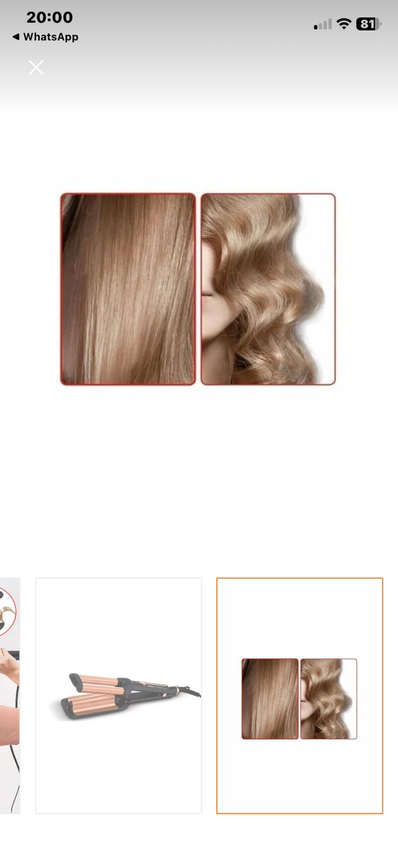 Aprilla  Saç Şekillendirici su dalgası wag maşası siyah - Görsel 3