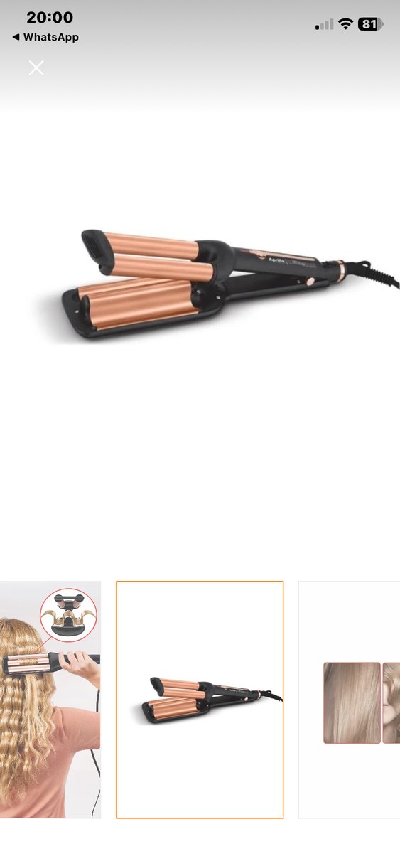 Aprilla  Saç Şekillendirici su dalgası wag maşası siyah - Görsel 2