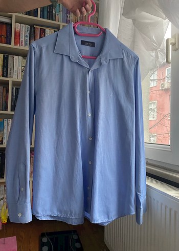 Erkek Mavi Denim Düğmeli Gömlek - Görsel 2