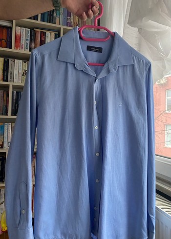 Erkek Mavi Denim Düğmeli Gömlek - Görsel 3
