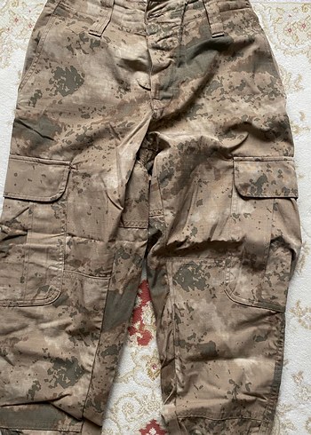 Kahverengi Kamuflajlı Rahat Kesim Erkek Pantolon - Görsel 3