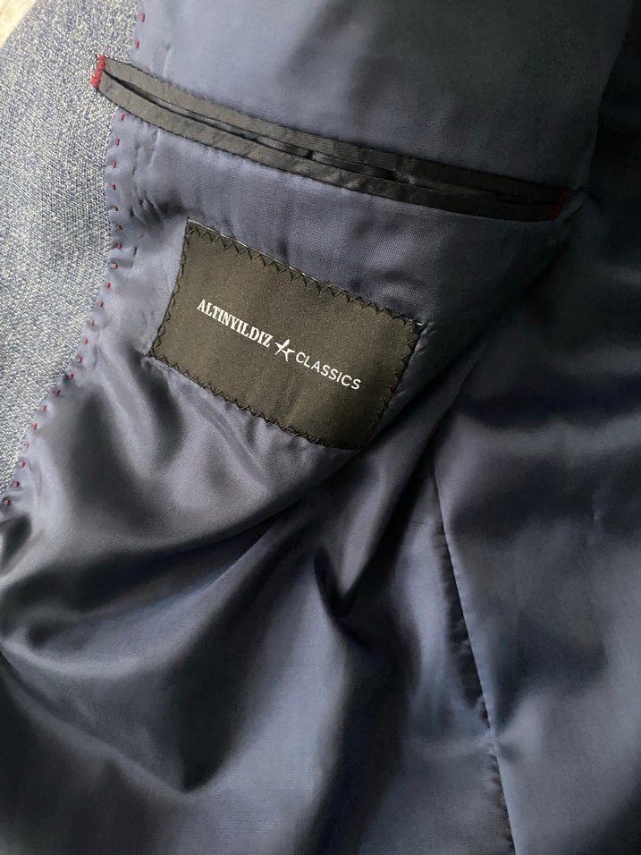 Gri Erkek Ofis Takım Elbise Ceket - Görsel 3