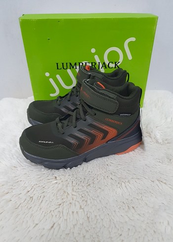 32 Beden Erkek Çocuk Haki Spor Ayakkabı Velcro