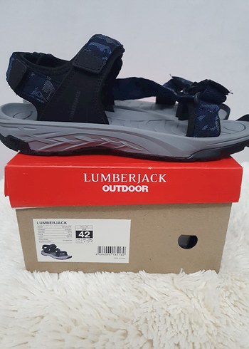 Lumberjack Gri Mavi Erkek Outdoor Sandalet - Görsel 7